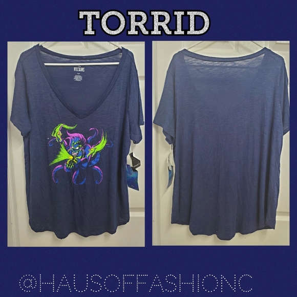 TORRID Ursula Neon Disney Villains Sleep Top! - Picture 3 of 10